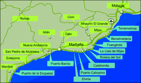 Costa del Sol Map