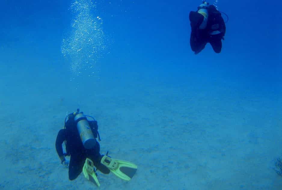 Diving couple in Malaga